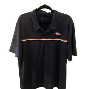 NFL Dark Blue Polo Shirt with Embroidered Team Logo
